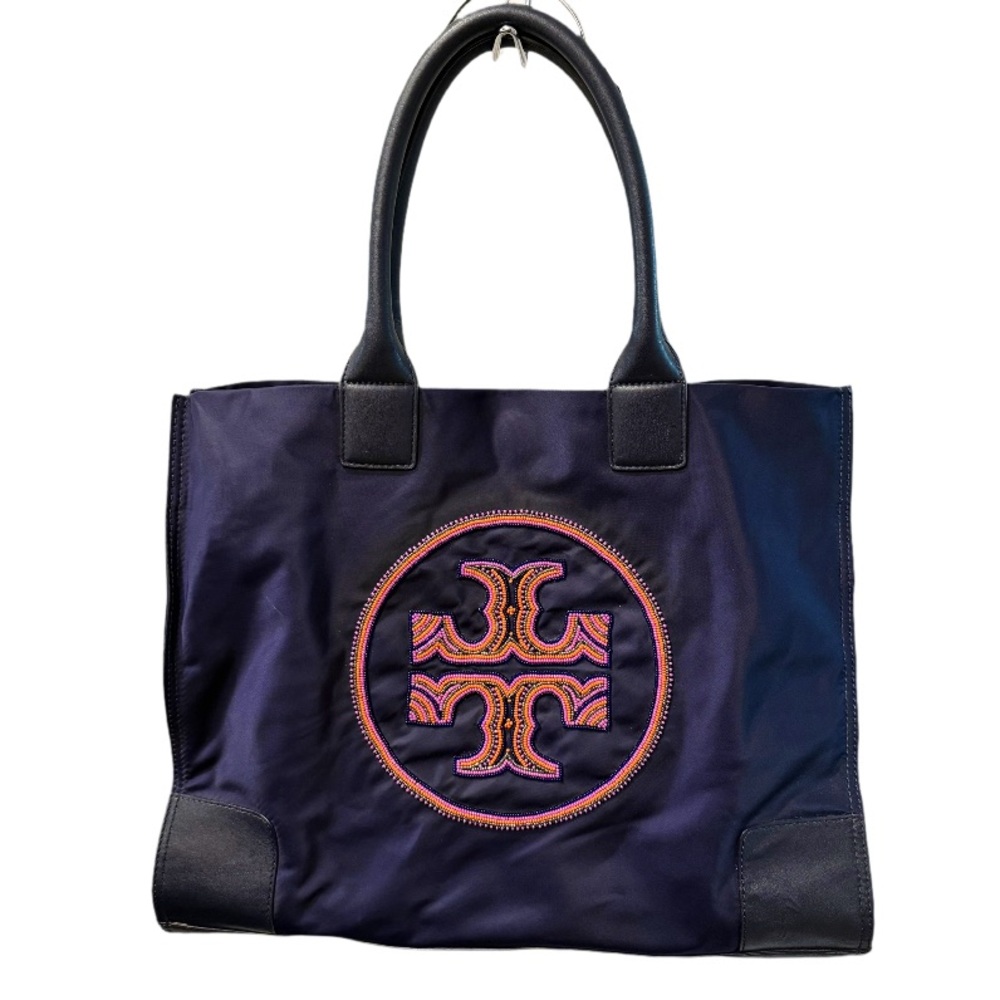 Tory Burch Navy and Black Tote Bag